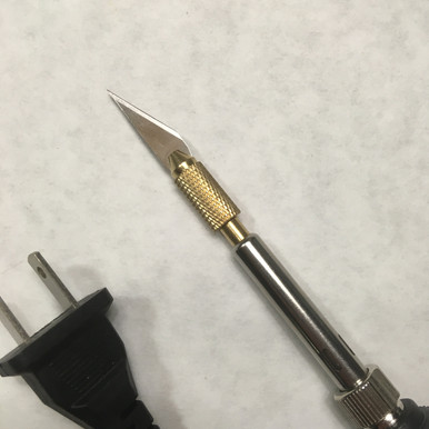 M01614 MOREZMORE Hot Knife Soldering Iron with Heated Blade Tip Chuck for Heated X-Acto Blade
