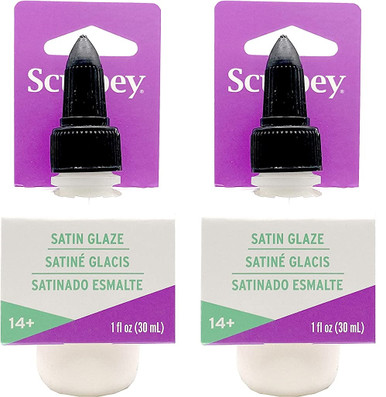 M00164x2 MOREZMORE 2pc Polyform Sculpey Air-Dry Polymer Clay Finish Glaze SATIN