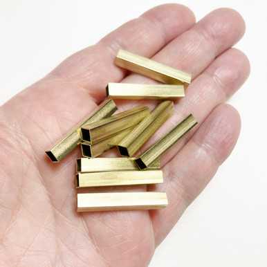 M01751-10 MOREZMORE HPA 10 Cut Square Brass Tube 3.96mm Inner Size 30mm Long 3/16"