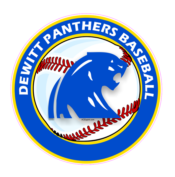 DeWitt Panther Baseball Decal