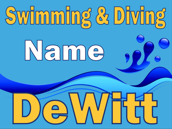 DeWitt Swimming Sign
