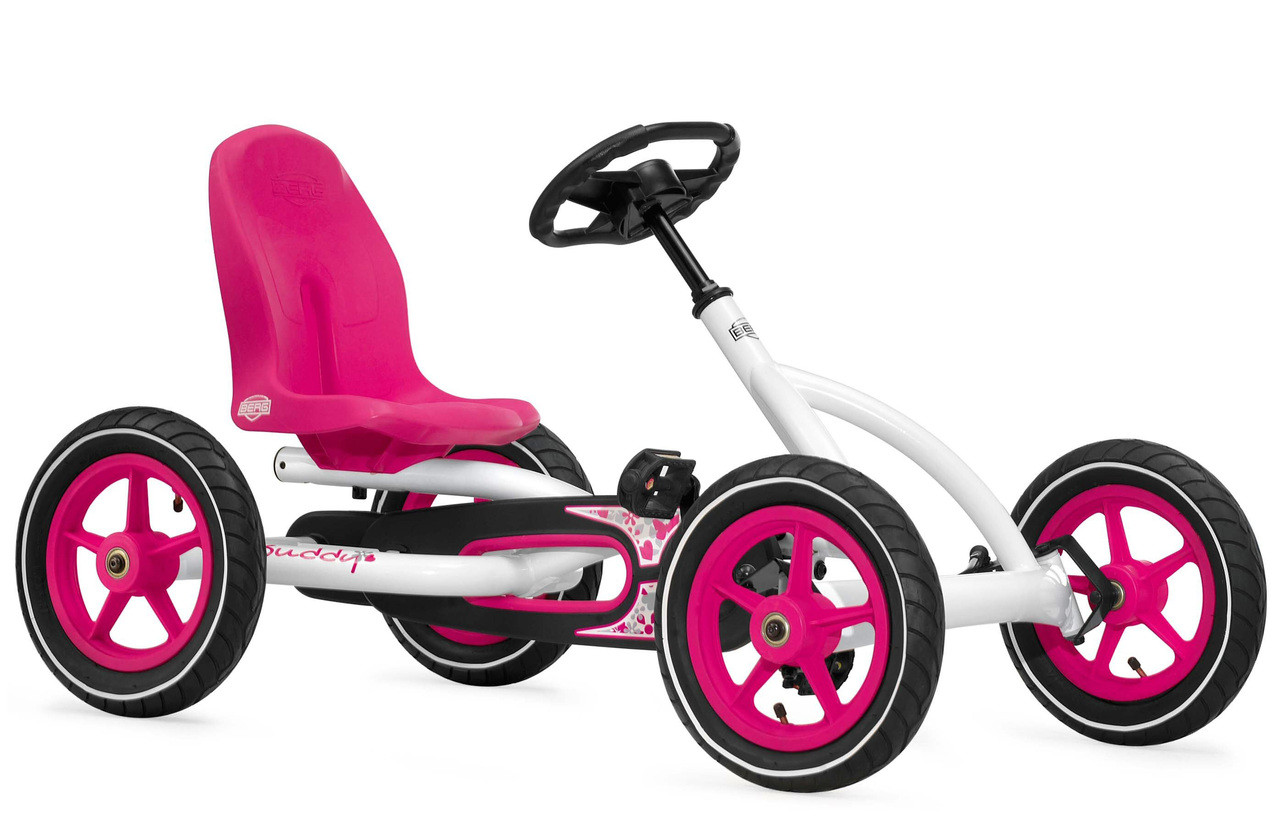 girls pink go kart