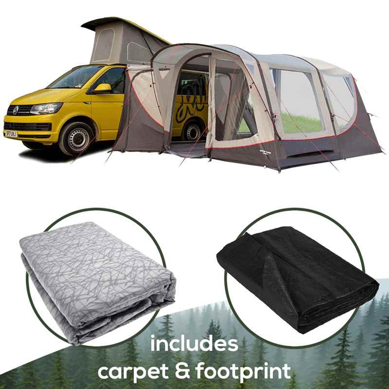 新品　Vango Magra Air VW オーニング テント Vango Magra VW Driveaway Awning (Moroccan Blue)