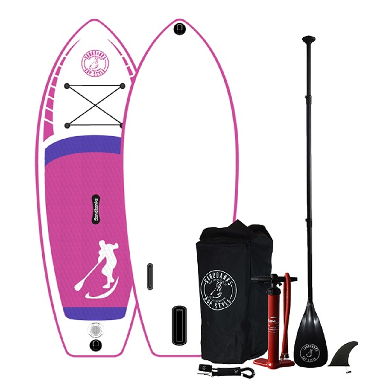 Sandbanks SUP Style - Splash 8.6 Children's Inflatable Paddle Board Package