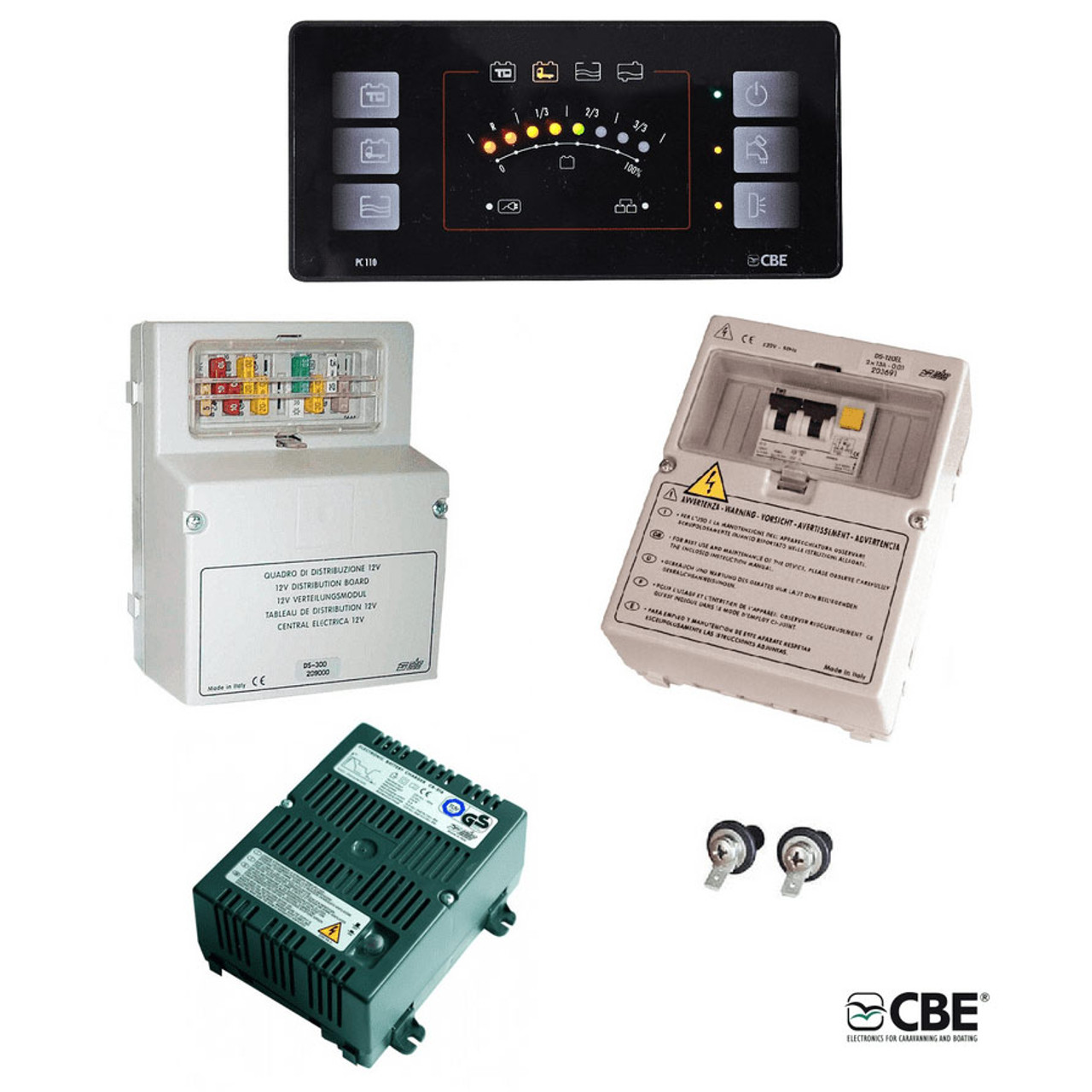 Cbe Pc110 12v Campervan Electrics Kit With Control Panel Cbe Pc110 12v Campervan Electrics Kit With Control Panel