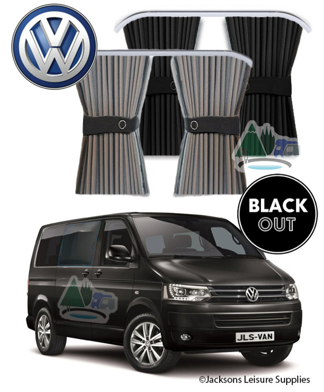 BREMER SITZBEZÜGE Partition Driver's Cab Sun Protection Driver's Cab  Curtains Compatible with VW T5 T6 T6.1 Multivan Transporter Caravelle Black  Camping Motorhome Accessories : : Automotive