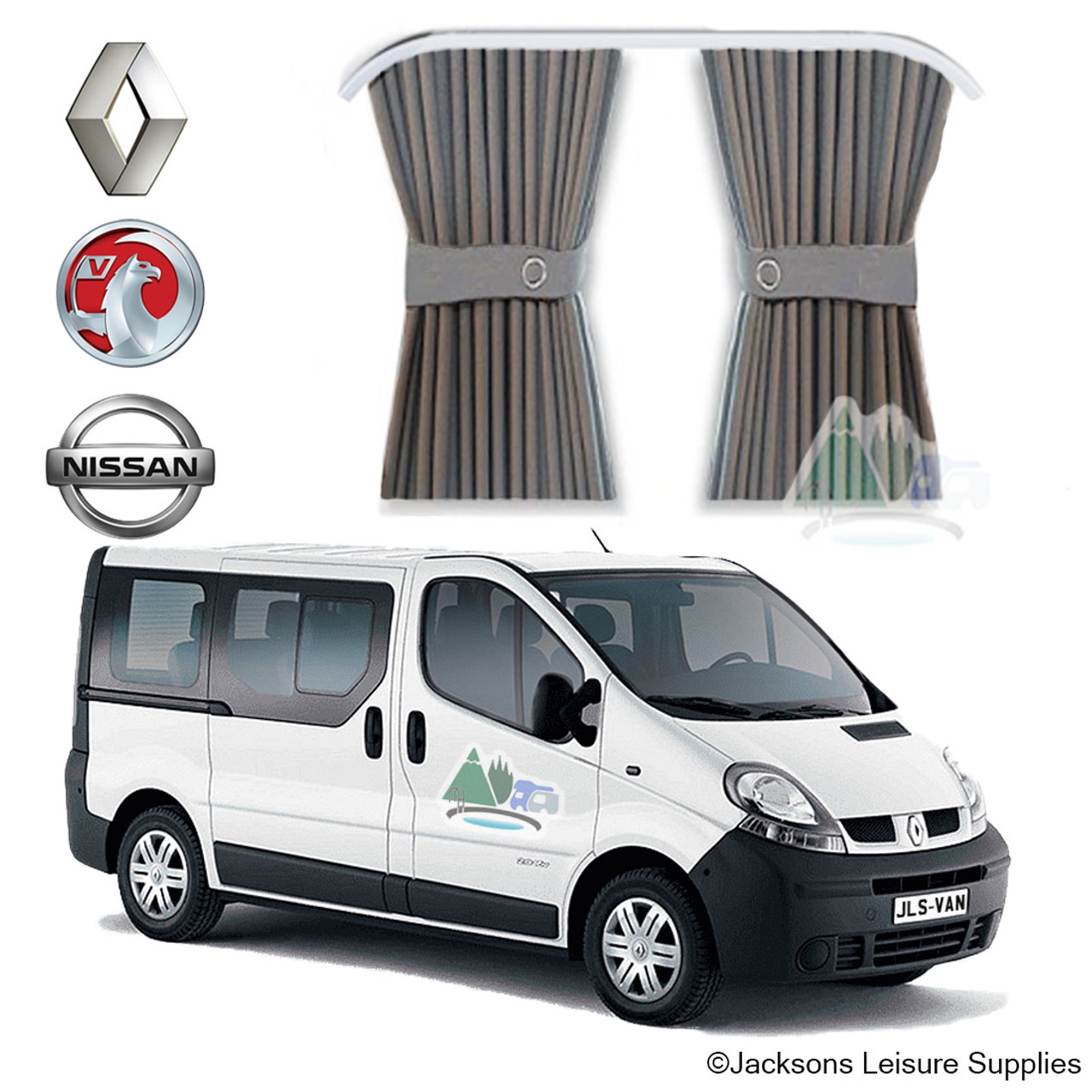 Campervan Curtains Kit for Renault Trafic / Vivaro / Primastar