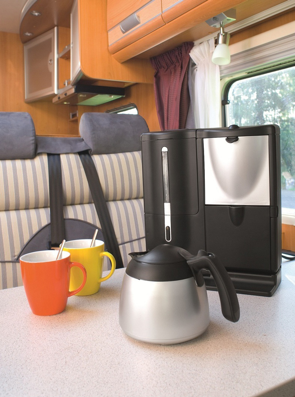 Mobitherm Coffee Maker De Luxe Travel 12 Volt MC-08-12 Compact RV Camper  Boat