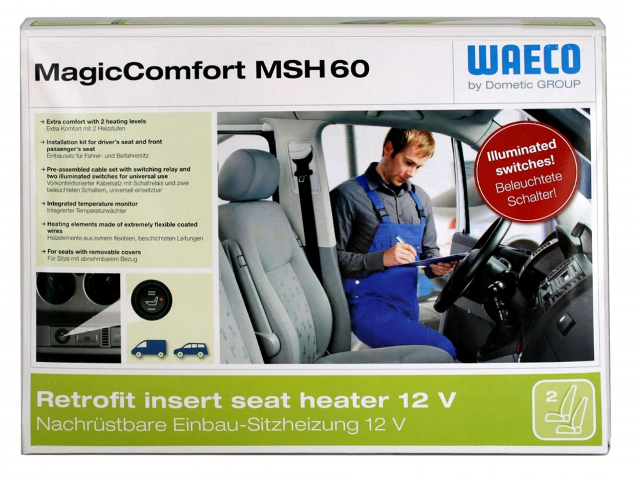 Dometic Waeco Magic Comfort MSH60 Heated Car Seat Kit