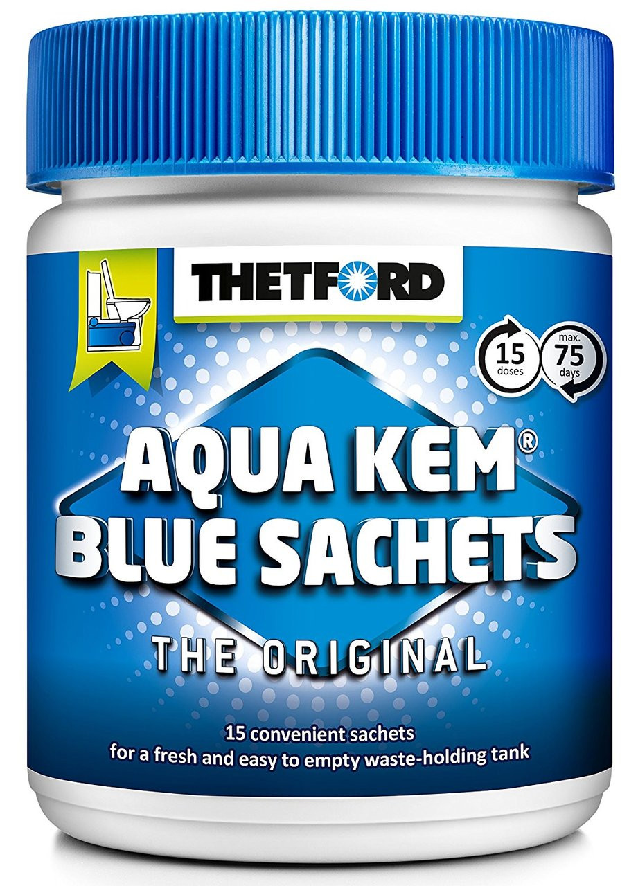 Thetford Aqua Kem Green & Blue Portable Toilet Waste Tank Chemical Sachets