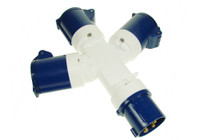 Maypole 3-Way 230v Caravan Site 16 Amp Hook Up Splitter (MP370B)  Maypole 3-Way 230v Caravan Site 16 Amp Hook Up Splitter (MP370B)