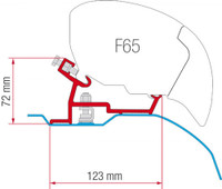 Fiamma F65 Ducato Jumper Boxer High Roof Super Long Awning Bracket (98655-904) Fiamma F65 Ducato Jumper Boxer High Roof Super Long Awning Bracket (98655-904)