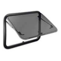 A Dometic S7P hinged window in an open state A Dometic S7P hinged window in an open state