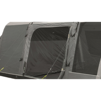 Blossburg 380 Air Inner Bedroom with Bedroom divider and toggle in entry