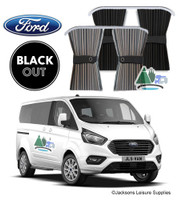 Blackout curtains and rail kit for Ford custom vans
