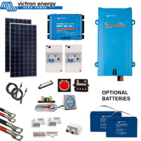 Victron Kit 2 - 370 Watt Solar Panel with MPPT Controller, MultiPlus and Lithium Batteries Victron Kit 2 - 370 Watt Solar Panel with MPPT Controller, MultiPlus and Lithium Batteries