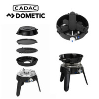 Cadac Safari Chef 30 LP Pro QR compact complete gas barbeque set with folding legs