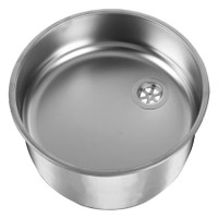 Navy Load Stainless Steel Round Matt Sink 360mm Diameter NL.30016