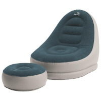 Easy Camp Comfy Lounge Set Inflatable Camping Chair and Footrest Easy Camp Comfy Lounge Set Inflatable Camping Chair and Footrest