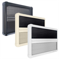Adventurer Window Blind and Flyscreen for Adventurer THC Curved Frame Top Hung Hinged Low Profile Campervan Window