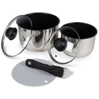 Kampa Stacker Cook Set Space Saving and Compact for Camping, Campervan and Motorhomes