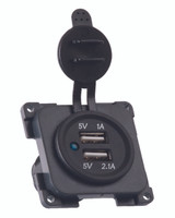 Twin USB Caravan Motorhome 12v   Socket – 5 Volt 1 Amp & 2.1 Amp Twin USB Caravan Motorhome 12v   Socket – 5 Volt 1 Amp & 2.1 Amp