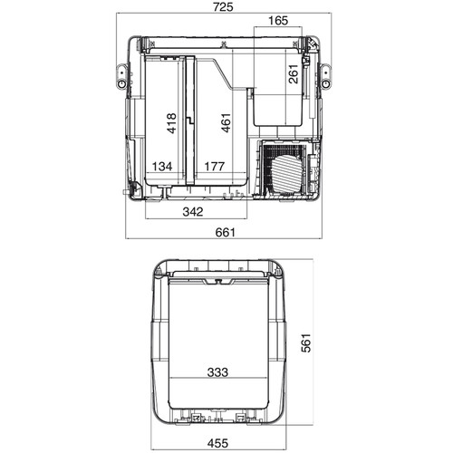 Waeco 12v 24v DC mains Portable Fridge Freezer Coolbox