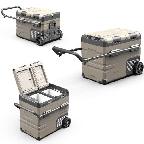 Alpicool Adventurer 12v - Mains Rugged Dual Compartment Camping Fridge