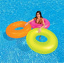 Intex Inflatable Neon Frost Tube Pool Ring (59262) Intex Inflatable Neon Frost Tube Pool Ring (59262)