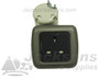 CBE 3 Pin Socket with Back Box & Single Grey Frame