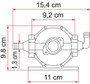 Fiamma A20 Universal Expansion Pump Tank Horizontal Measurements Fiamma A20 Universal Expansion Pump Tank Horizontal Measurements