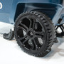 Oversized rugged wheels are fitted to the Igloo Trailmate Journey cool box Oversized rugged wheels are fitted to the Igloo Trailmate Journey cool box