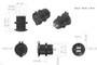 12v 24v Double USB Charger Adapter socket dimensions in mm and inches 12v 24v Double USB Charger Adapter socket dimensions in mm and inches