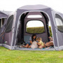 The large entrance door on the Hexaway Pro Air can also be used as a porch area The large entrance door on the Hexaway Pro Air can also be used as a porch area