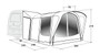 Outwell Newburg 240 Air Tall Drive-Away Awning measured Outwell Newburg 240 Air Tall Drive-Away Awning measured