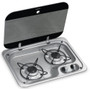 Dometic HBG 2335 2 burner stove campervan caravan motorhome marine hob with glass lid Dometic HBG 2335 2 burner stove campervan caravan motorhome marine hob with glass lid