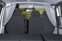 Vw camper curtains set open in grey