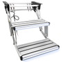 Fold away manual double step with dual LED strip - ST446 Fold away manual double step with dual LED strip - ST446
