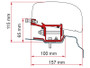 Fiamma F40 Van Bracket For Renault Trafic H1 - L1 Campervan Dimensions Fiamma F40 Van Bracket For Renault Trafic H1 - L1 Campervan Dimensions