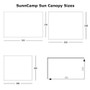Sunncamp Swift Sun Canopy Floorplan Dimensions