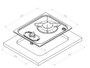 Navy Load Stainless Steel Single Burner Hob NL.22000  dimensions Navy Load Stainless Steel Single Burner Hob NL.22000  dimensions