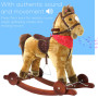 Tex the Root'nest Toot'nest Rocking Horse in town wheels up