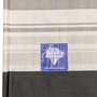 Blue Diamond 5 Pole Grey Stripe Traditional Windbreak