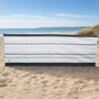 Blue Diamond 5 Pole Grey Stripe Traditional Windbreak 