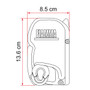 Depth and Height Dimensions of Fiamma Awning Black Case Depth and Height Dimensions of Fiamma Awning Black Case