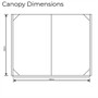Outdoor Revolution Cayman Sun Canopy dimensions