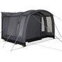 Kampa Traverse Air Drive Away Awning showing from the front once propped up