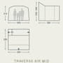 Kampa Traverse Air Drive Away Mid dimensions