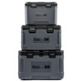 RidgeMonkey CoolaBox Compact showing all 3 sizes stacked on top of each other. 