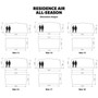 Dometic Residence AIR All-Season fully Dimensions size comparison dimensions.